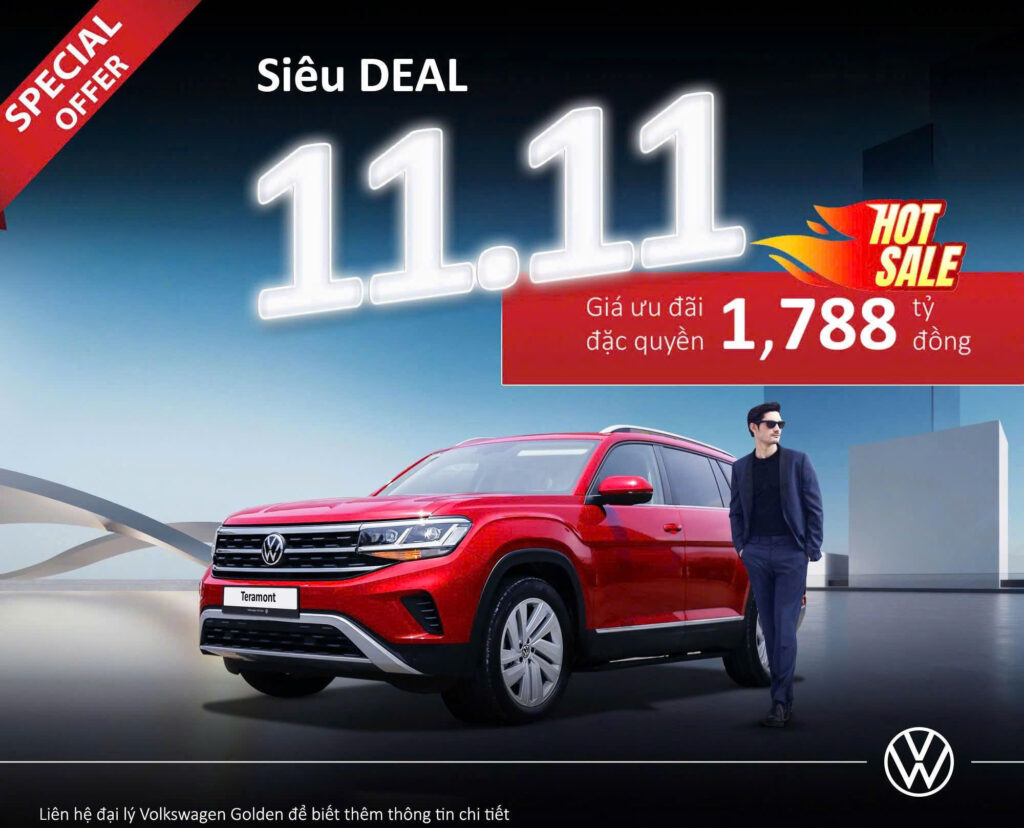 VOLKSWAGEN GOLDEN -FLASH SALES 11.11 - TRÃI NGHIỆM XE ĐỨC CHỈ TỪ 798 TRIỆU 2 volkswagen teramont gia xe 2526