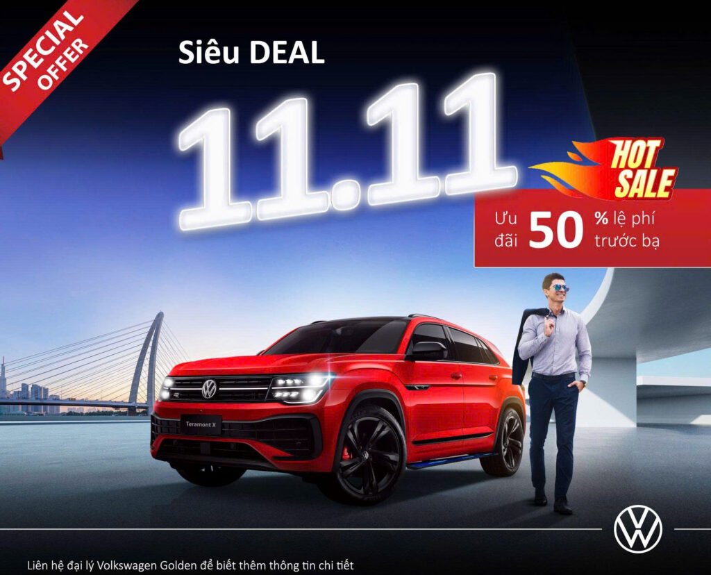 VOLKSWAGEN GOLDEN -FLASH SALES 11.11 - TRÃI NGHIỆM XE ĐỨC CHỈ TỪ 798 TRIỆU 3 volkswagen teramont x gia xe 2526